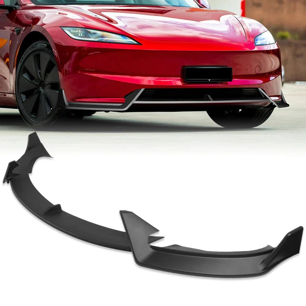 Front Bumper Spoiler Lip Body Kit for Tesla Model 3 (2024–2025) | WPOWER — Excludes Performance