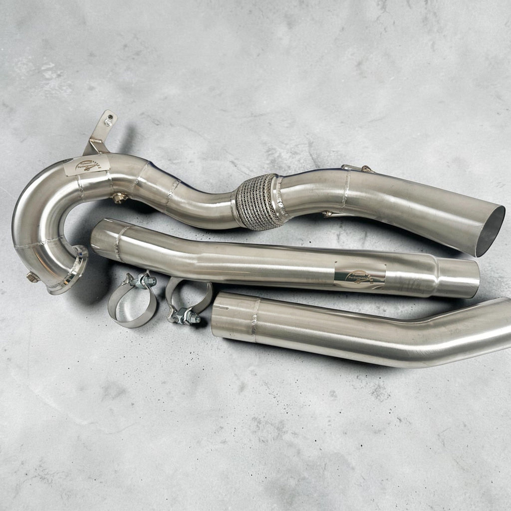 AWD Audi S3 8Y Race Downpipe & VW MK8 Golf R Race Downpipe - Palenon Performance