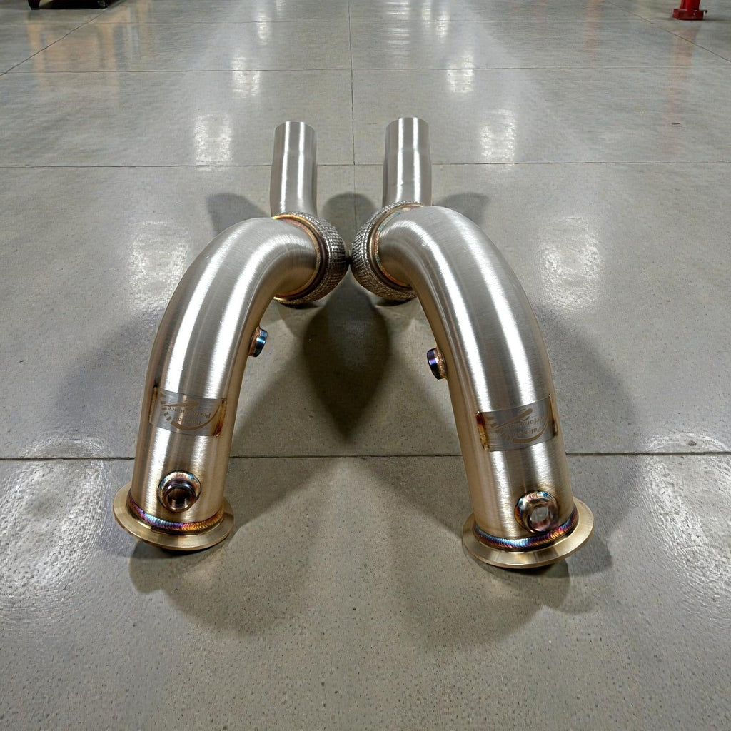 BMW N63 & N63TU Catless Race Downpipes - 550i, 650i, 750i, Alpina B6 B7 (F Chassis)