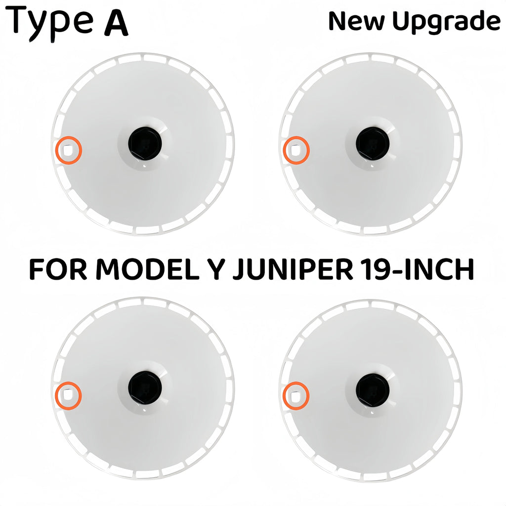 19" Performance Replacement Hub Caps for Tesla Model Y (2020–2024) | 4-Piece Wheel Cover Set
