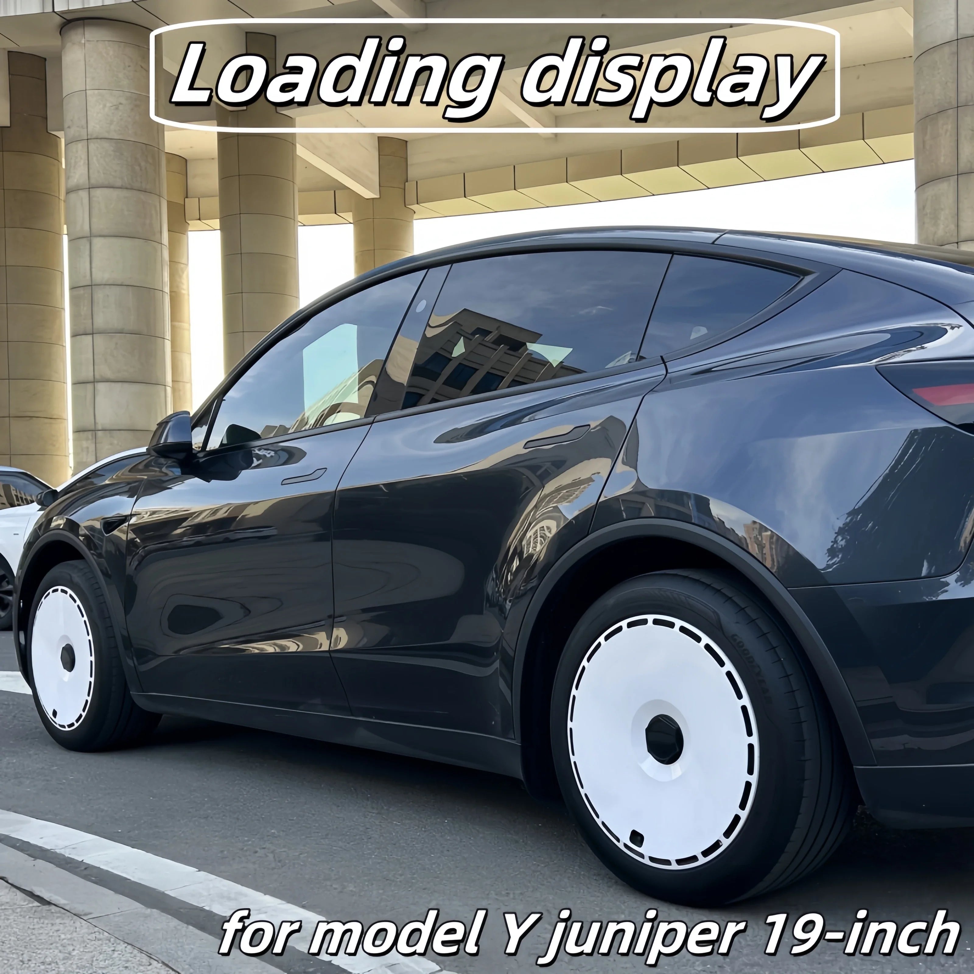 19" Performance Replacement Hub Caps for Tesla Model Y (2020–2024) | 4-Piece Wheel Cover Set