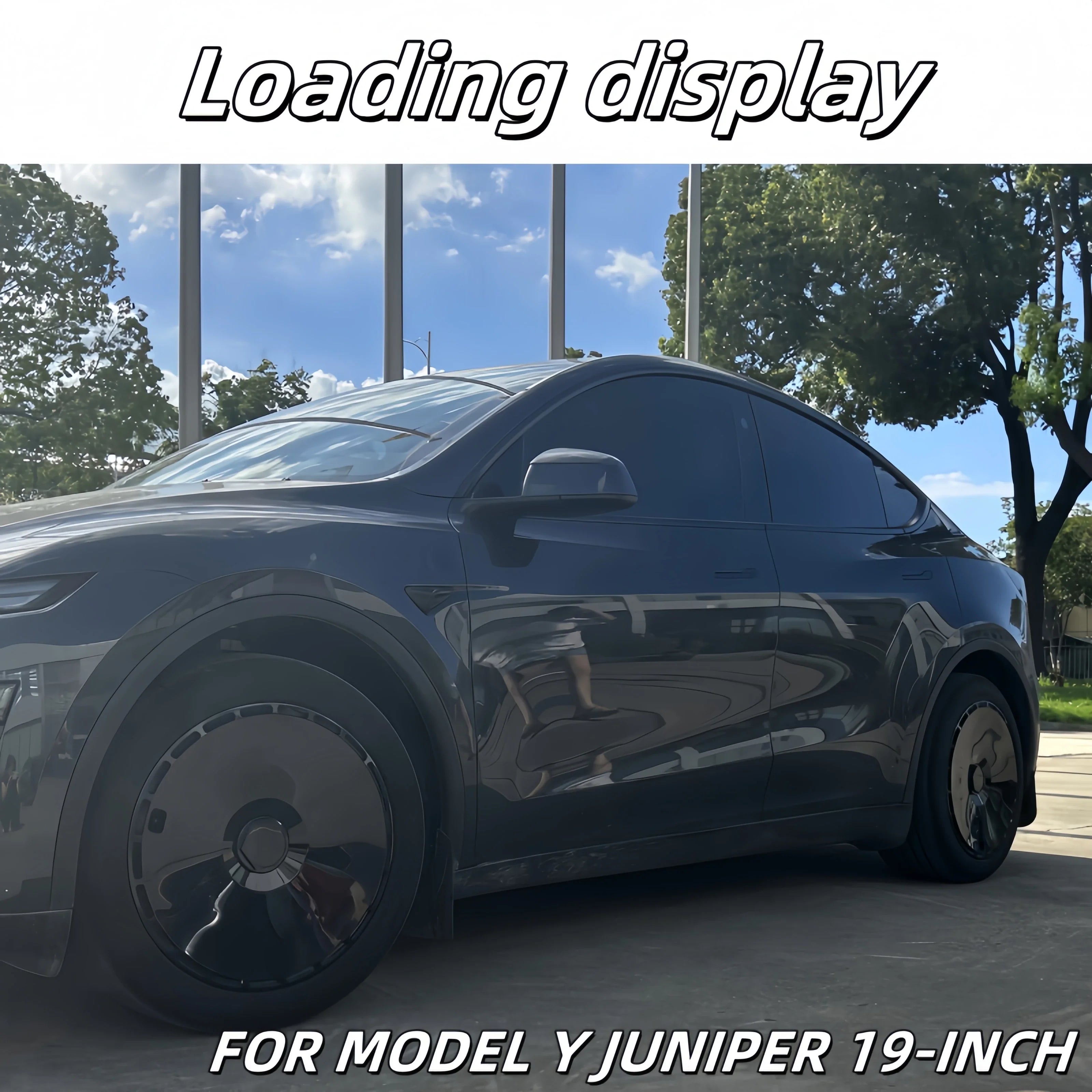 19" Performance Replacement Hub Caps for Tesla Model Y (2020–2024) | 4-Piece Wheel Cover Set