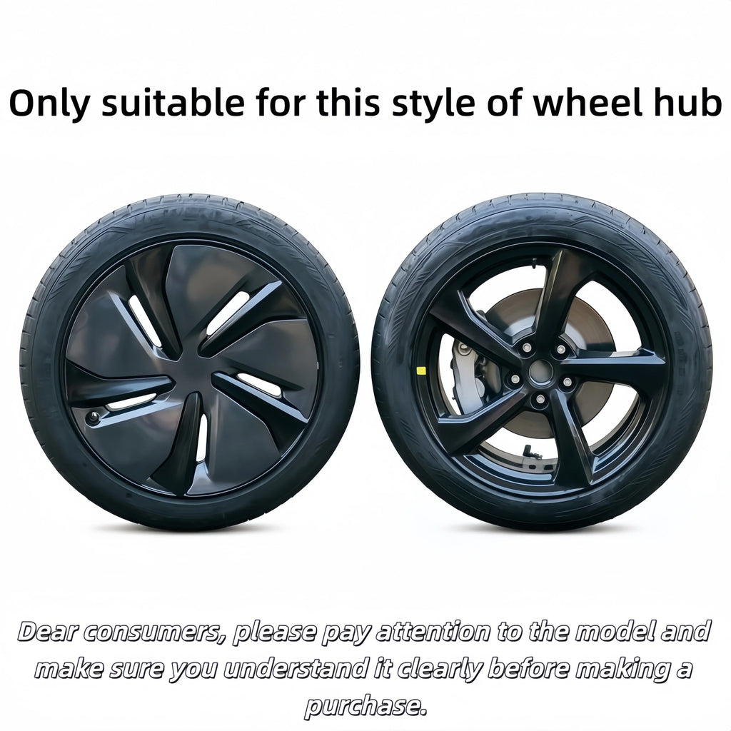19" Performance Replacement Hub Caps for Tesla Model Y (2020–2024) | 4-Piece Wheel Cover Set