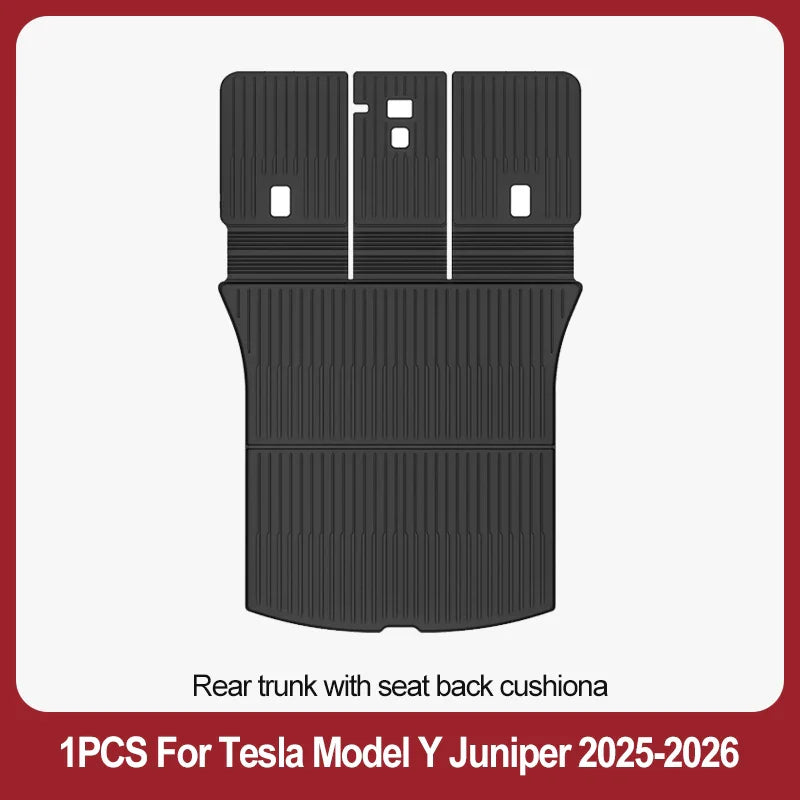 TPE Floor Mats & Luggage Mat for Tesla Model Y Juniper Premium / Performance (2025+) | All-Weather Set