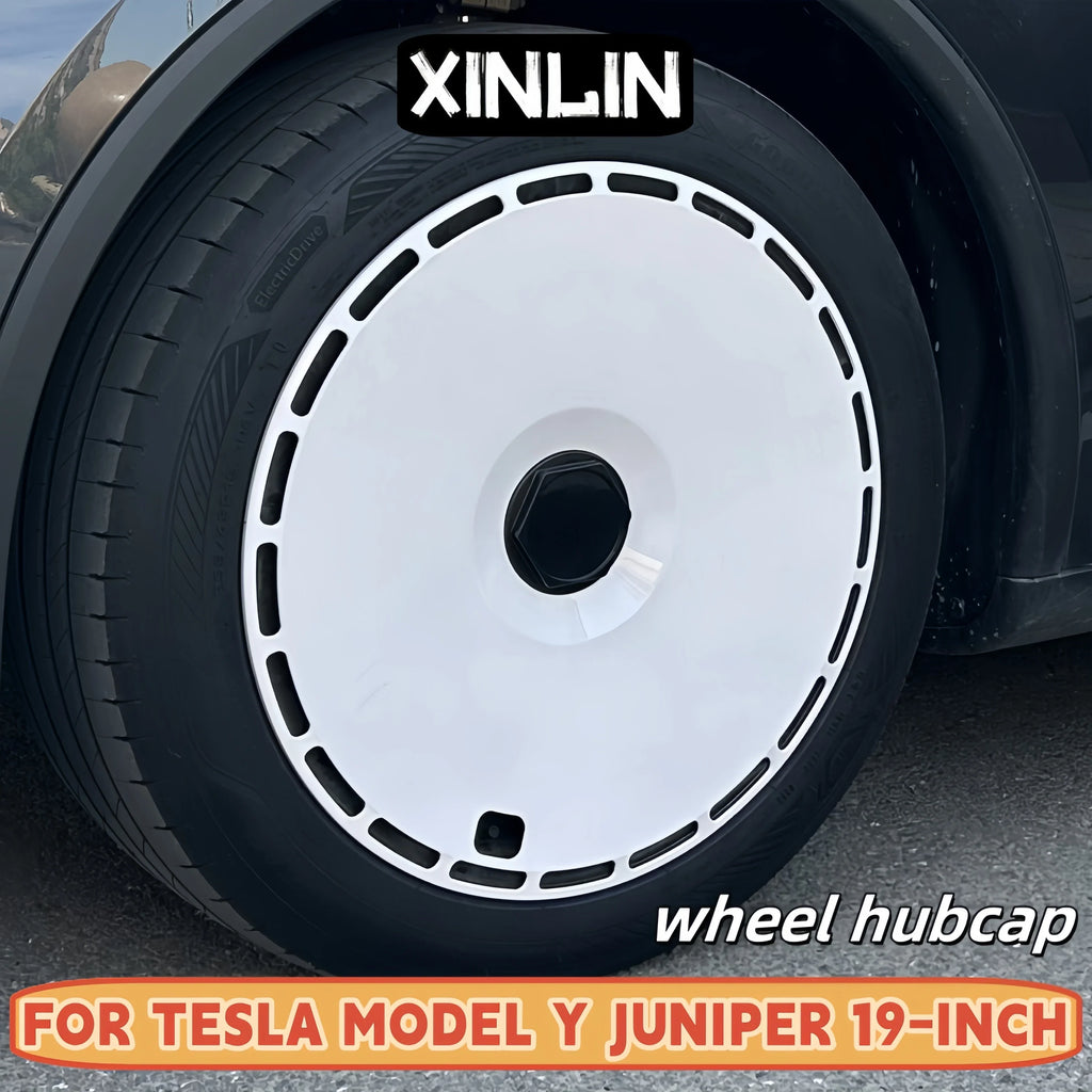 19" Performance Replacement Hub Caps for Tesla Model Y (2020–2024) | 4-Piece Wheel Cover Set
