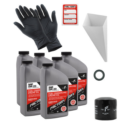 Factory Racing Parts 5W-20 6 Quart Oil Change Kit for Ford Explorer F150 F250